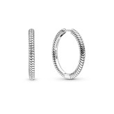 گوشواره حلقه ای با قابلیت افزودن چارم با جنس نقره
